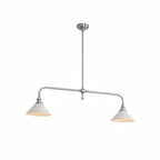 Minimalist Pendant Light Brass Ceramic Height 11