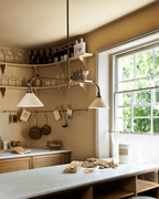 Minimalist Pendant Light Brass Ceramic Height 2