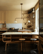 Minimalist Pendant Light Brass Ceramic Height 5