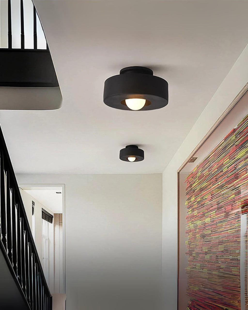 Minimalist Modern Flush Mount Ceiling Light – Circular LED Ceiling Lamp with Warm Illumination 8