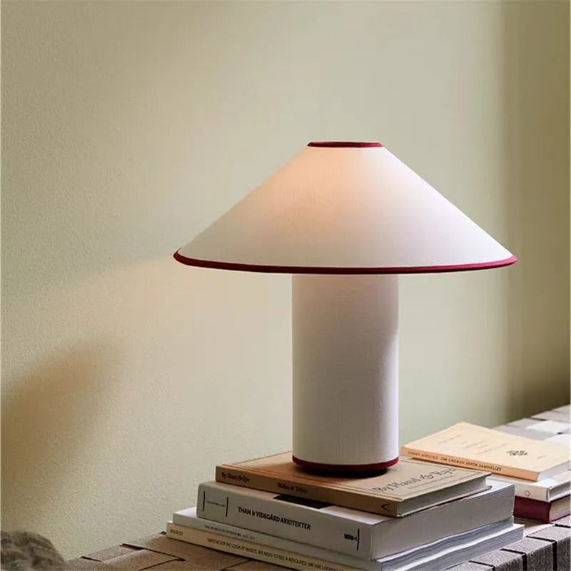 Minimalist Mushroom Table Lamp – LED Bedside Lamp with Japanese Wabi-sabi Design, Energy-Efficient Lighting for Bedroom and Desk 1
