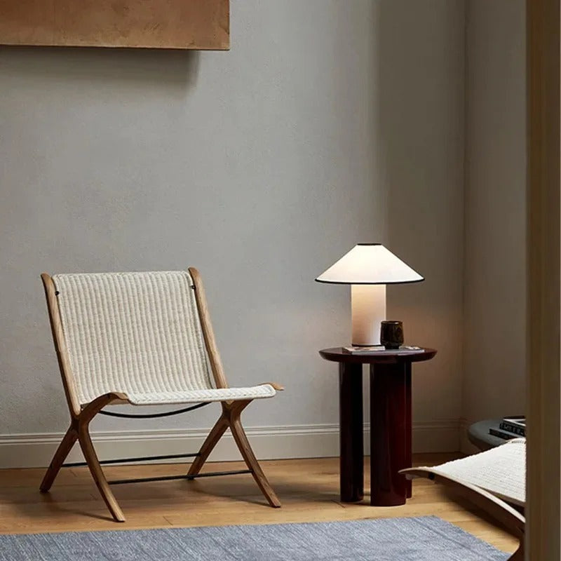 Minimalist Mushroom Table Lamp – LED Bedside Lamp with Japanese Wabi-sabi Design, Energy-Efficient Lighting for Bedroom and Desk 4