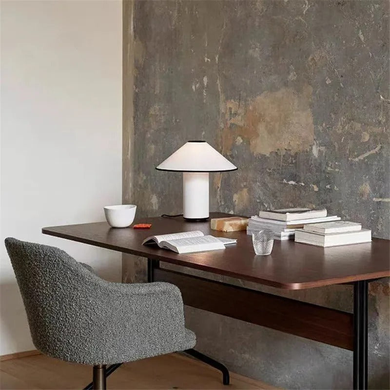 Minimalist Mushroom Table Lamp – LED Bedside Lamp with Japanese Wabi-sabi Design, Energy-Efficient Lighting for Bedroom and Desk 5