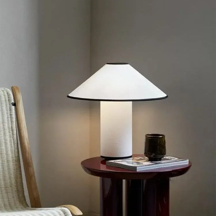 Minimalist Mushroom Table Lamp – LED Bedside Lamp with Japanese Wabi-sabi Design, Energy-Efficient Lighting for Bedroom and Desk 6