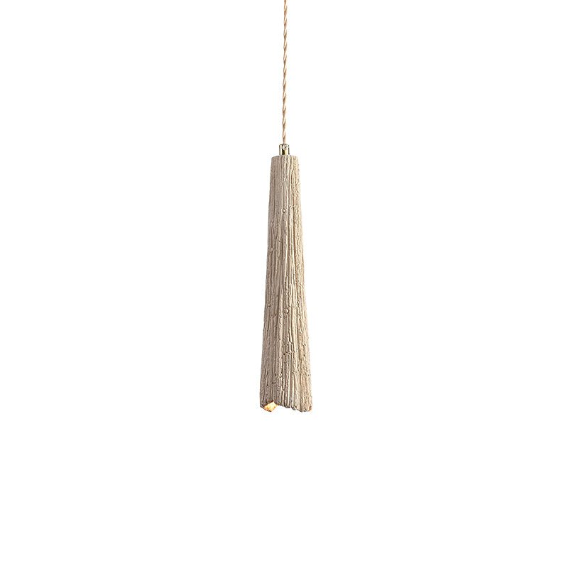 Minimalist Pendant Light Cement Finish Adjustable Height 10