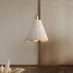 Minimalist Pendant Light Cement Finish Adjustable Height 3