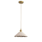 Minimalist Pendant Light Cement Finish Adjustable Height 7
