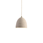 Minimalist Pendant Light Cement Finish Adjustable Height 9