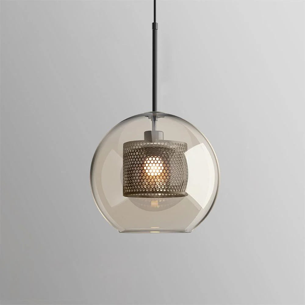 Clear Glass Metal Pendant Light Capsule Shape Adjustable Silver Finish Modern Kitchen Dining Room Home Decor - Stack & Clear 17