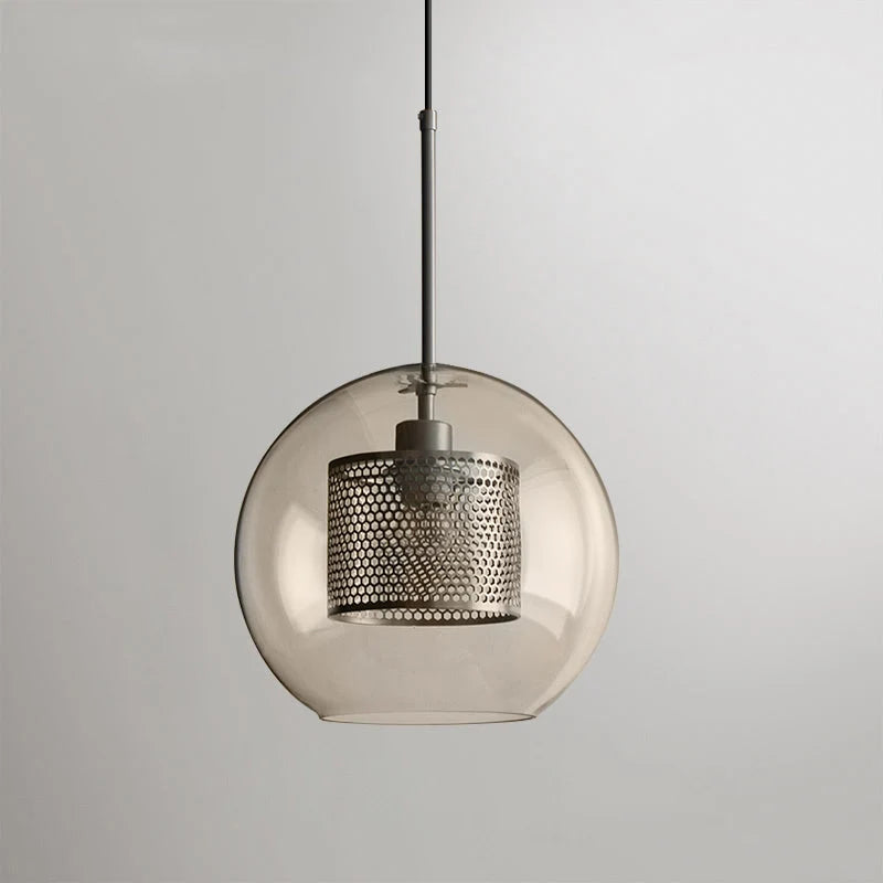 Clear Glass Metal Pendant Light Capsule Shape Adjustable Silver Finish Modern Kitchen Dining Room Home Decor - Stack & Clear 24