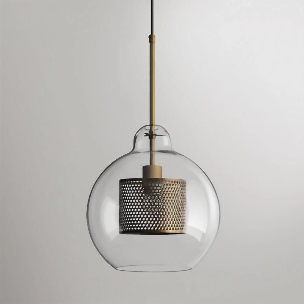 Clear Glass Metal Pendant Light Capsule Shape Adjustable Silver Finish Modern Kitchen Dining Room Home Decor - Stack & Clear 27