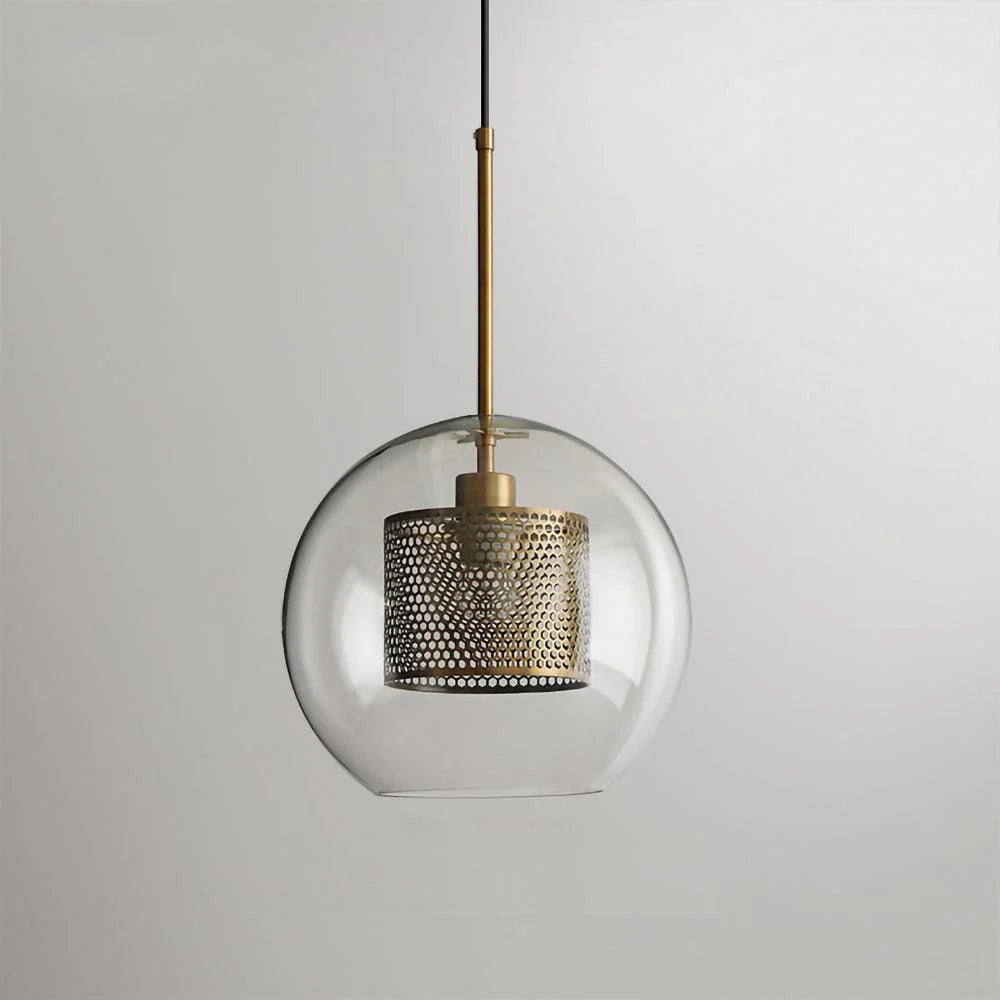 Clear Glass Metal Pendant Light Capsule Shape Adjustable Silver Finish Modern Kitchen Dining Room Home Decor - Stack & Clear 28