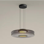 Minimalist Pendant Light Glass Adjustable Height Black 0