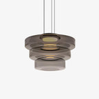 Minimalist Pendant Light Glass Adjustable Height Black 1