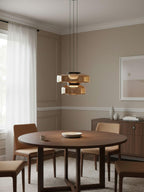 Minimalist Pendant Light Glass Adjustable Height Black 8