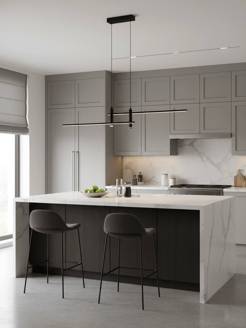 Minimalist Pendant Light Metal Adjustable Dimmable Warm 2