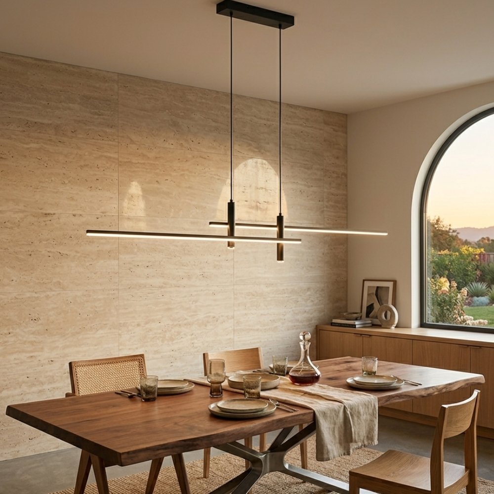 Minimalist Pendant Light Metal Adjustable Dimmable Warm 96