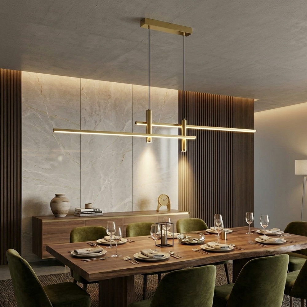 Minimalist Pendant Light Metal Adjustable Dimmable Warm 98
