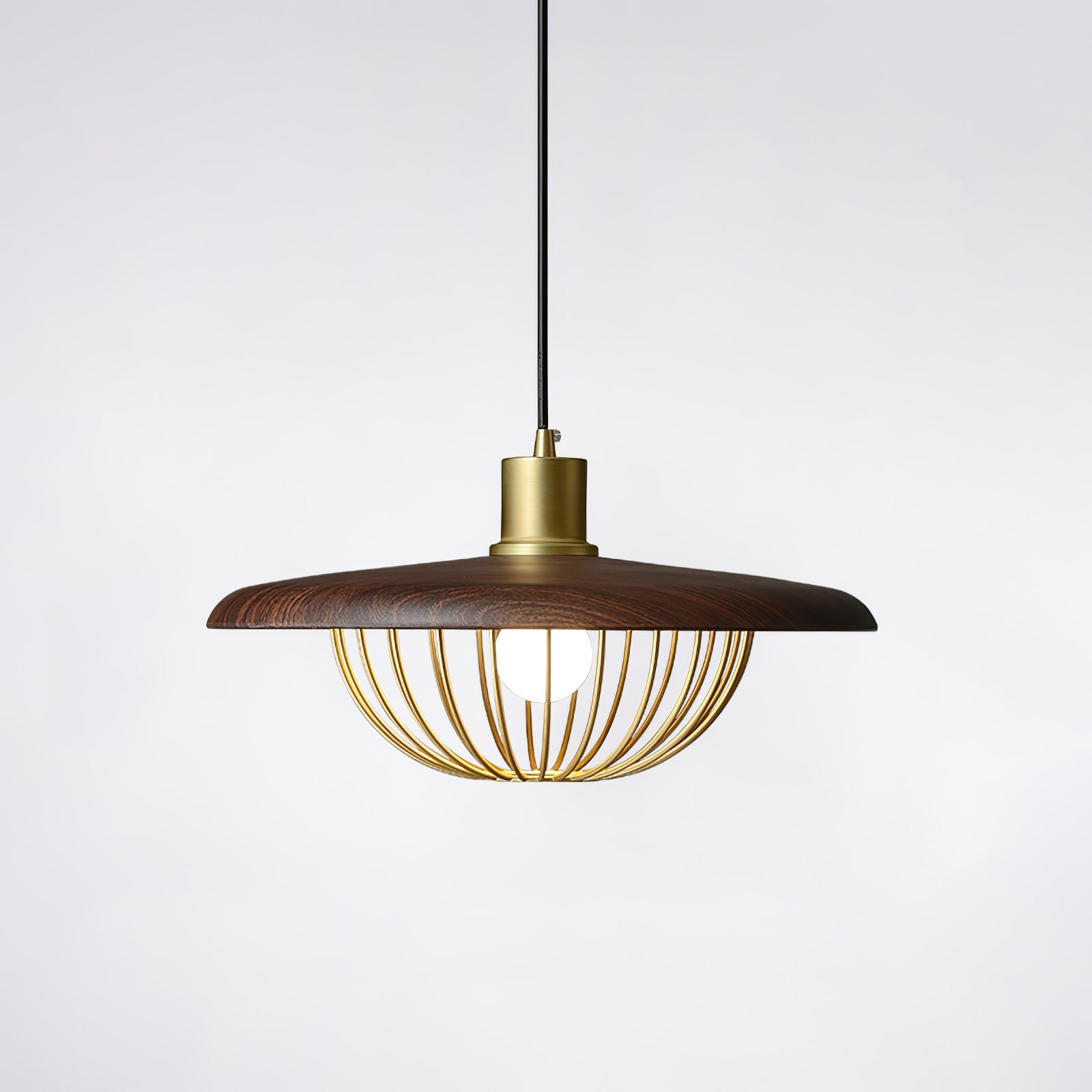 Minimalist Pendant Light Solid Wood Elegant Design 0