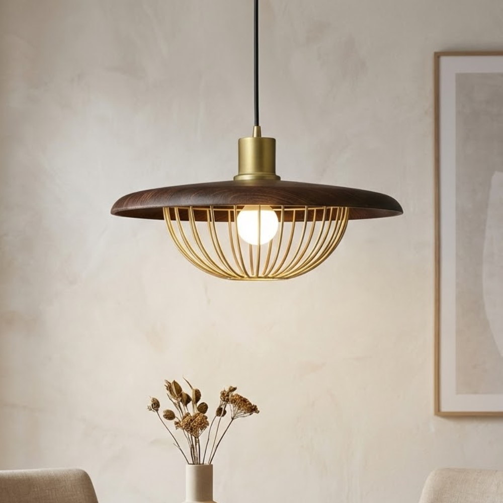 Minimalist Pendant Light Solid Wood Elegant Design 99