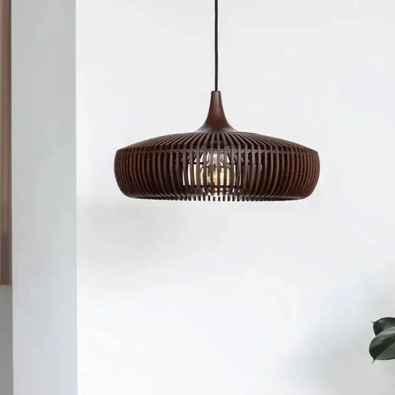 Minimalist Pendant Light Solid Wood Elegant Scandinavian 3