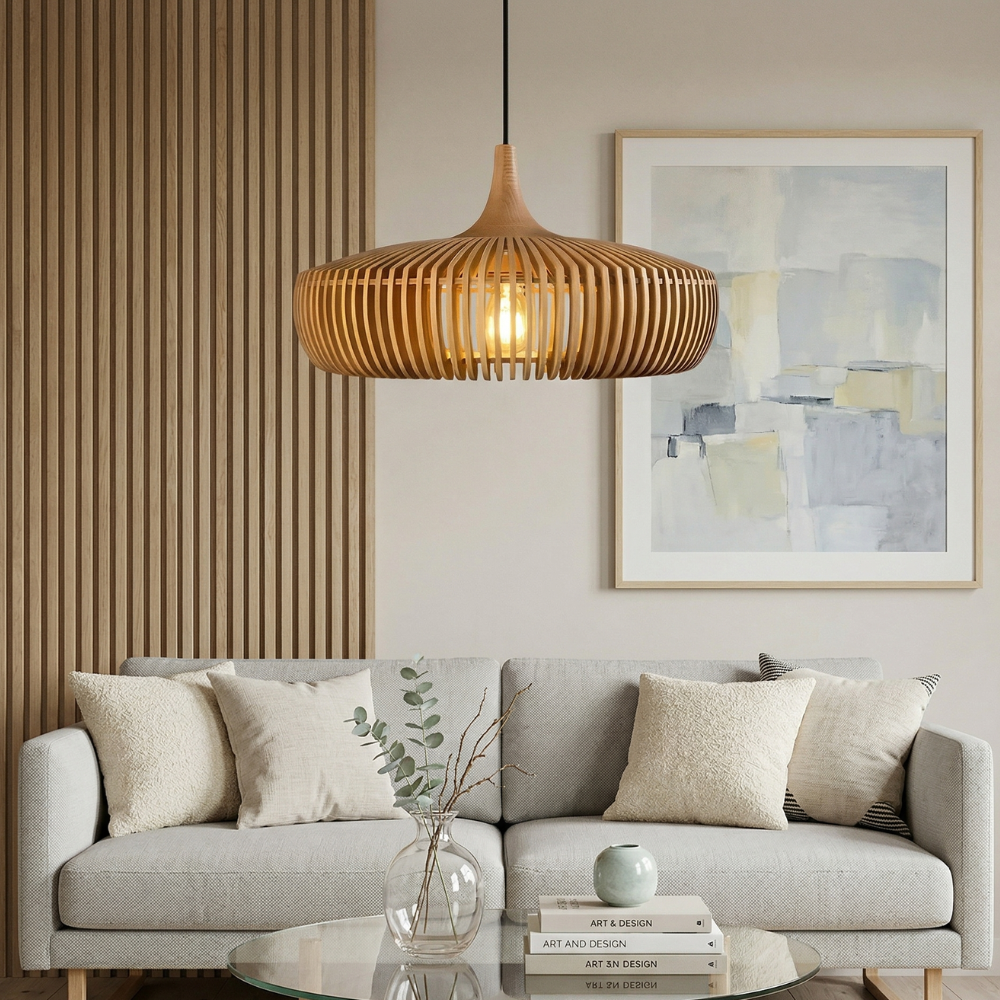 Minimalist Pendant Light Solid Wood Elegant Scandinavian 99