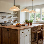 Minimalist Pendant Light White Alabaster Adjustable Height 6