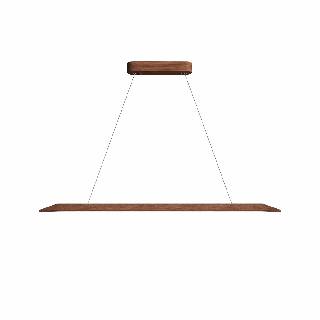 Minimalist Pendant Light Wood Adjustable Height Dimmable 10