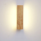 Minimalist Rotatable LED Wall Sconce Lamp – Wood and Acrylic Design for Hallway, Living Room, Bedroom 3
