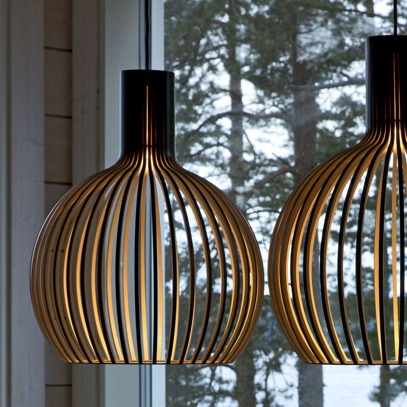 Minimalist Solid Wood Pendant Light Scandinavian Small Ceiling Lamp Home Decor Stack Clear 1