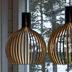 Minimalist Solid Wood Pendant Light Scandinavian Small Ceiling Lamp Home Decor Stack Clear 1