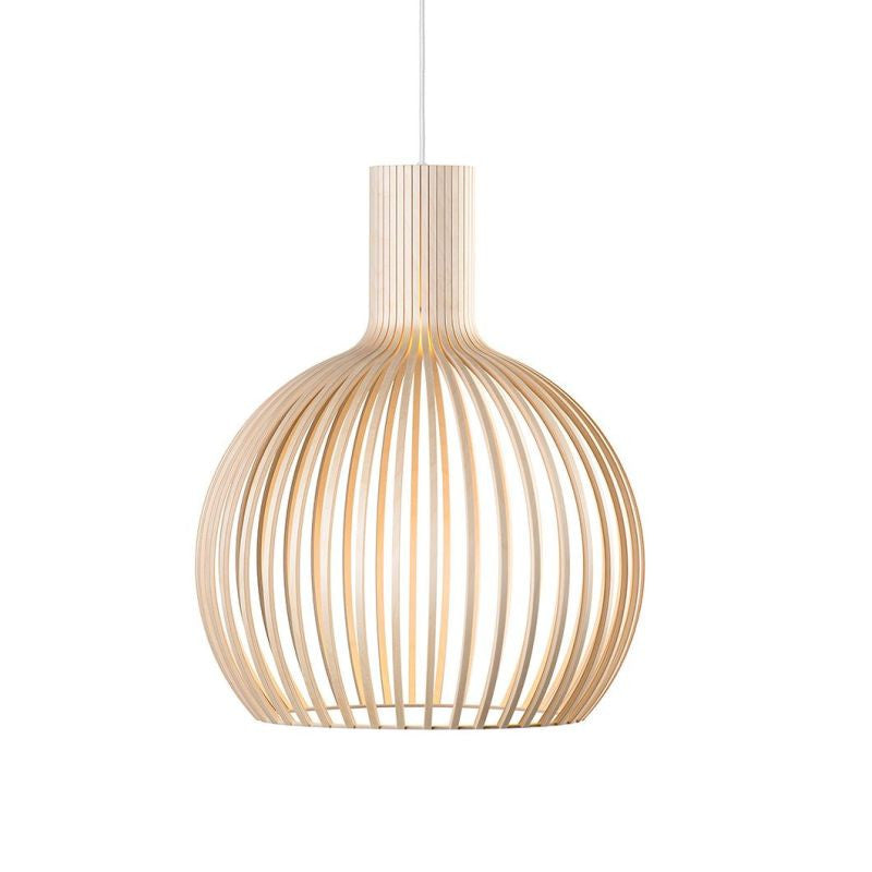 Minimalist Solid Wood Pendant Light Scandinavian Small Ceiling Lamp Home Decor Stack Clear 5