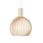 Minimalist Solid Wood Pendant Light Scandinavian Small Ceiling Lamp Home Decor Stack Clear 5