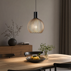 Minimalist Solid Wood Pendant Light Scandinavian Small Ceiling Lamp Home Decor Stack Clear 80