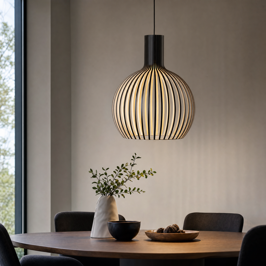 Minimalist Solid Wood Pendant Light Scandinavian Small Ceiling Lamp Home Decor Stack Clear 81
