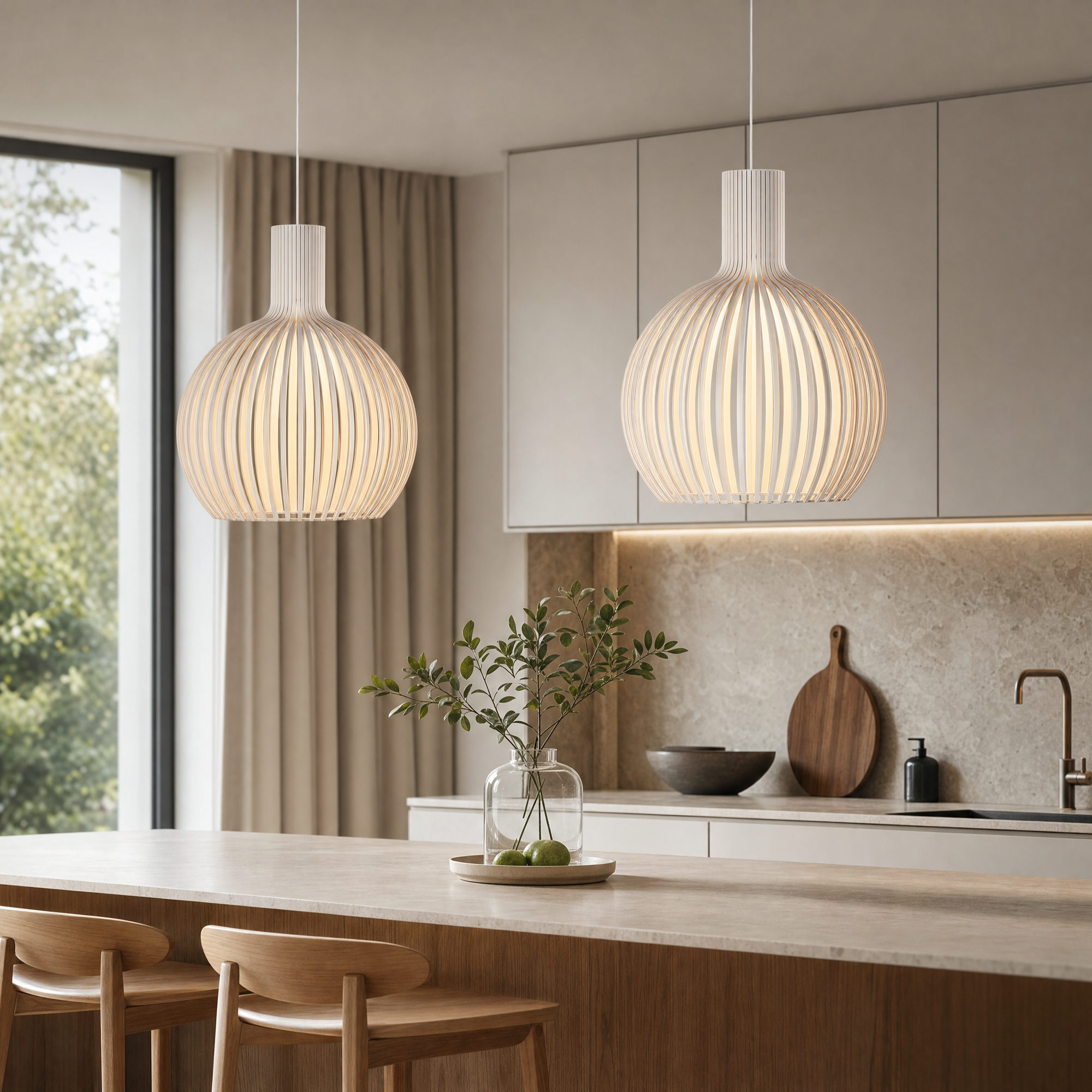 Minimalist Solid Wood Pendant Light Scandinavian Small Ceiling Lamp Home Decor Stack Clear 84