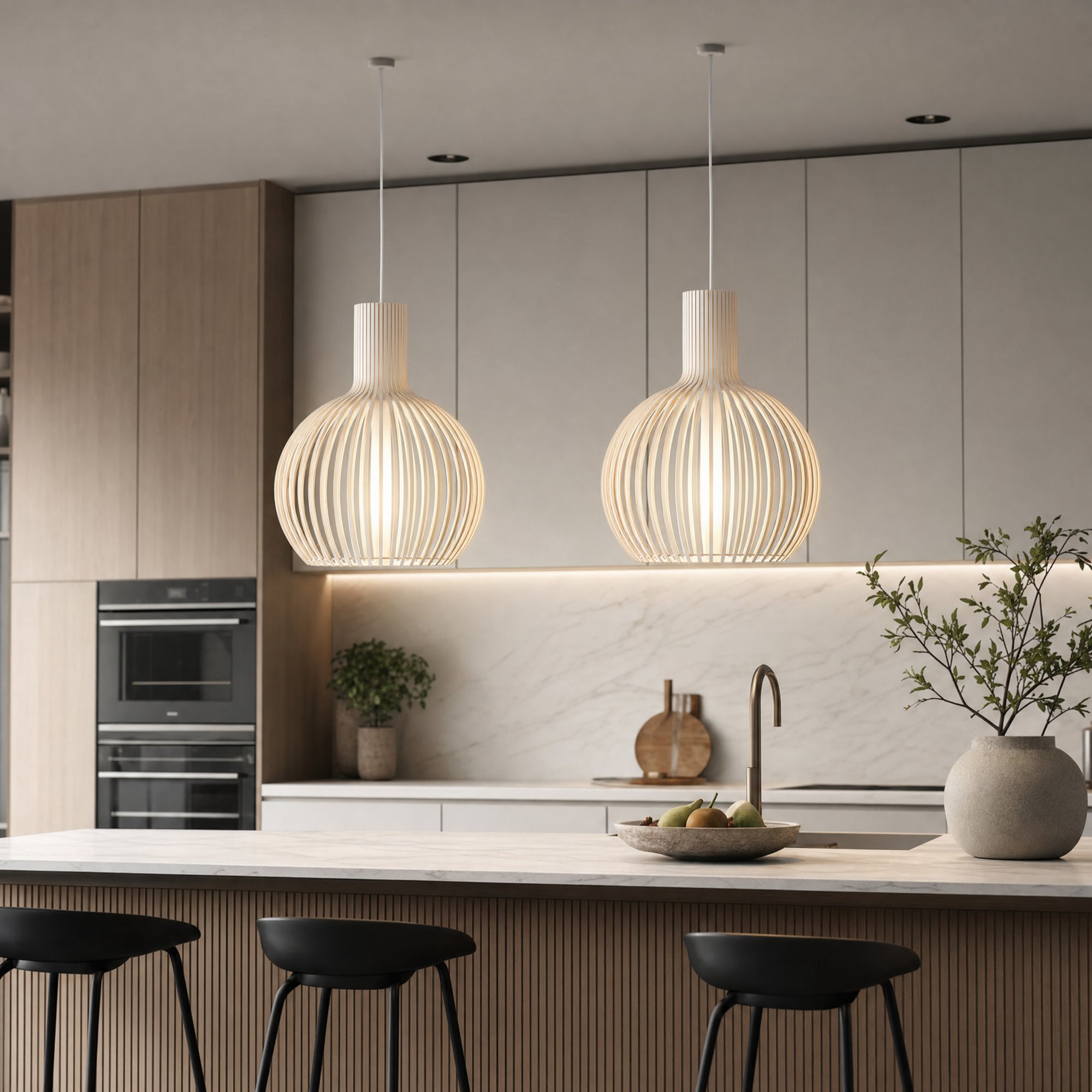 Minimalist Solid Wood Pendant Light Scandinavian Small Ceiling Lamp Home Decor Stack Clear 85