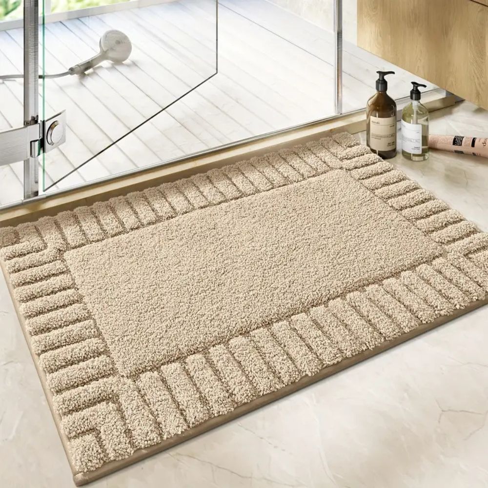 Minimalist Stripe Bathroom Mat Quick Dry Non-Slip 1