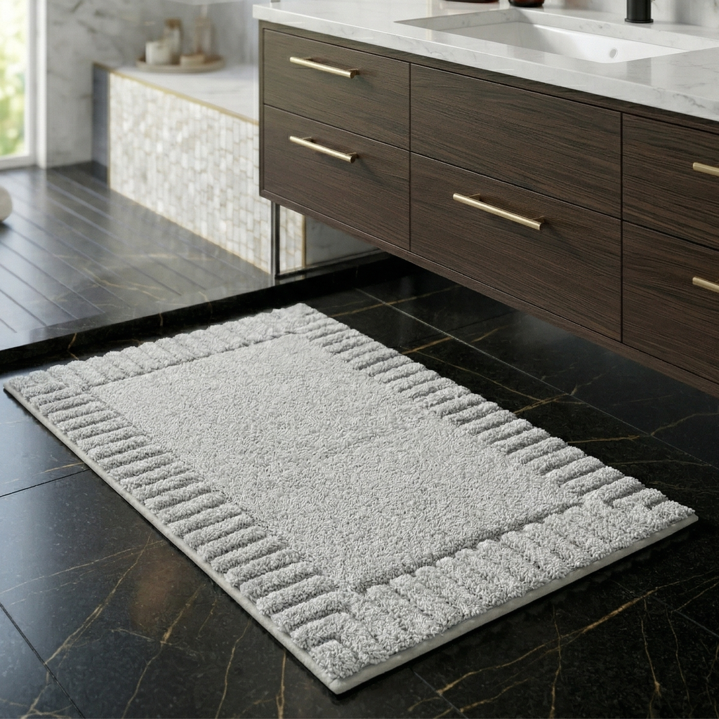 Minimalist Stripe Bathroom Mat Quick Dry Non-Slip 99