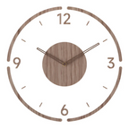 Modern 30 cm Wall Clock – Silent Quartz Mechanism with Acrylic and Wood Design for Minimalist Home Decor 4