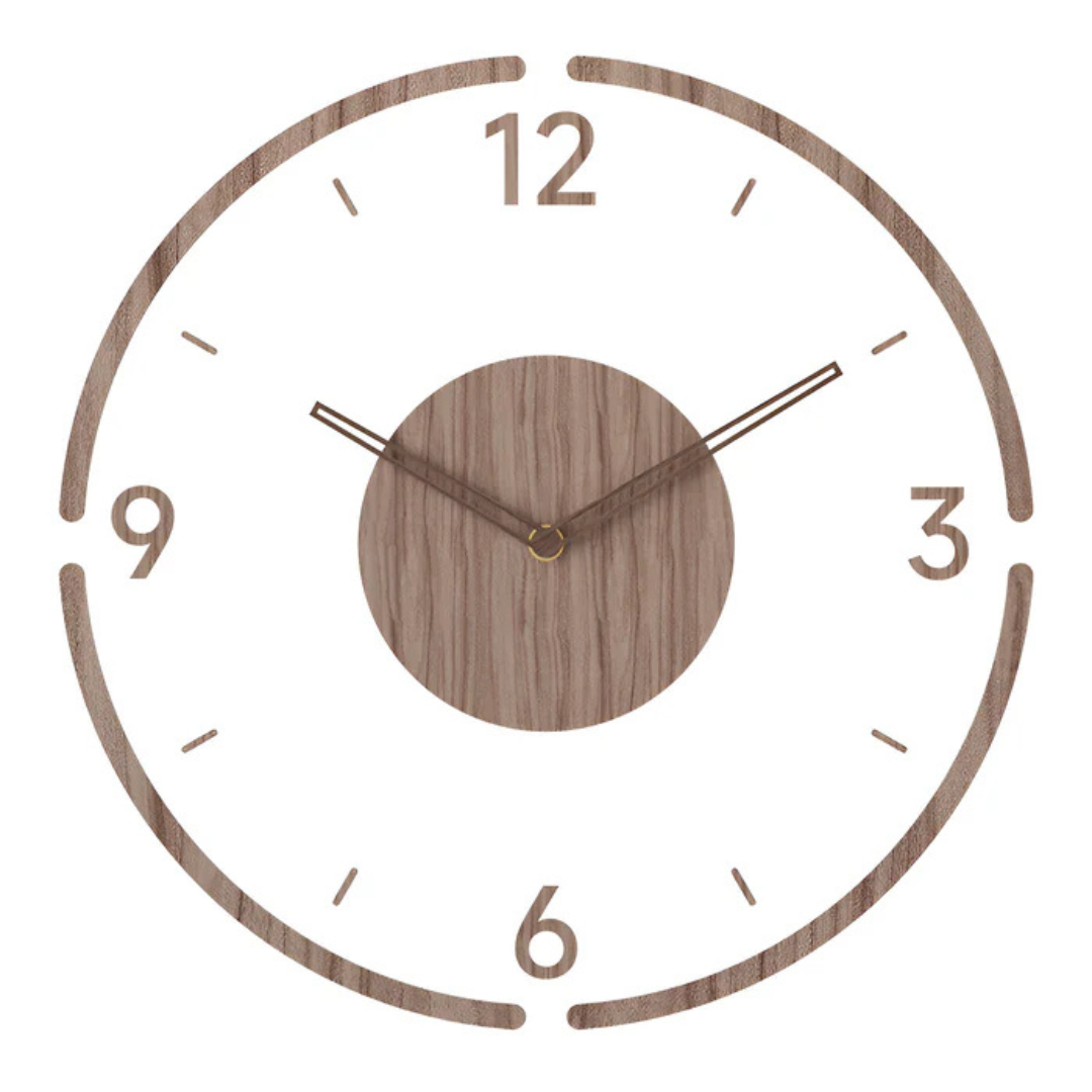 Modern 30 cm Wall Clock – Silent Quartz Mechanism with Acrylic and Wood Design for Minimalist Home Decor 4