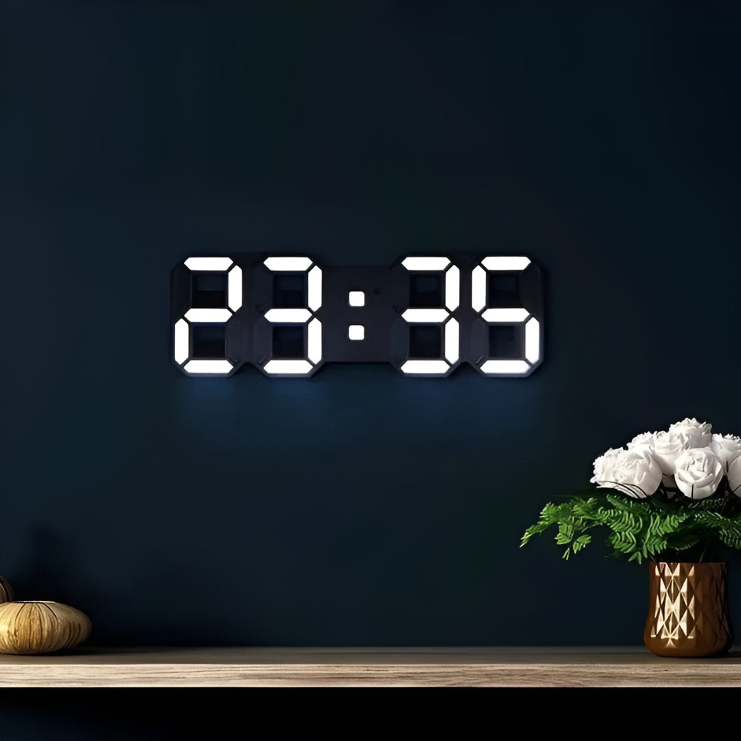 Modern 3D LED Digital Wall Clock – Stylish Timepiece for Home and Office Decor 2