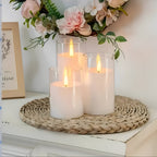 Modern 3D LED Flameless Candle Resin Safe Illumination 0