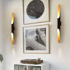 Black Metal LED Wall Sconce Adjustable Arm Gold Accent Modern Living Room Bedroom Home Decor - Stack & Clear 5