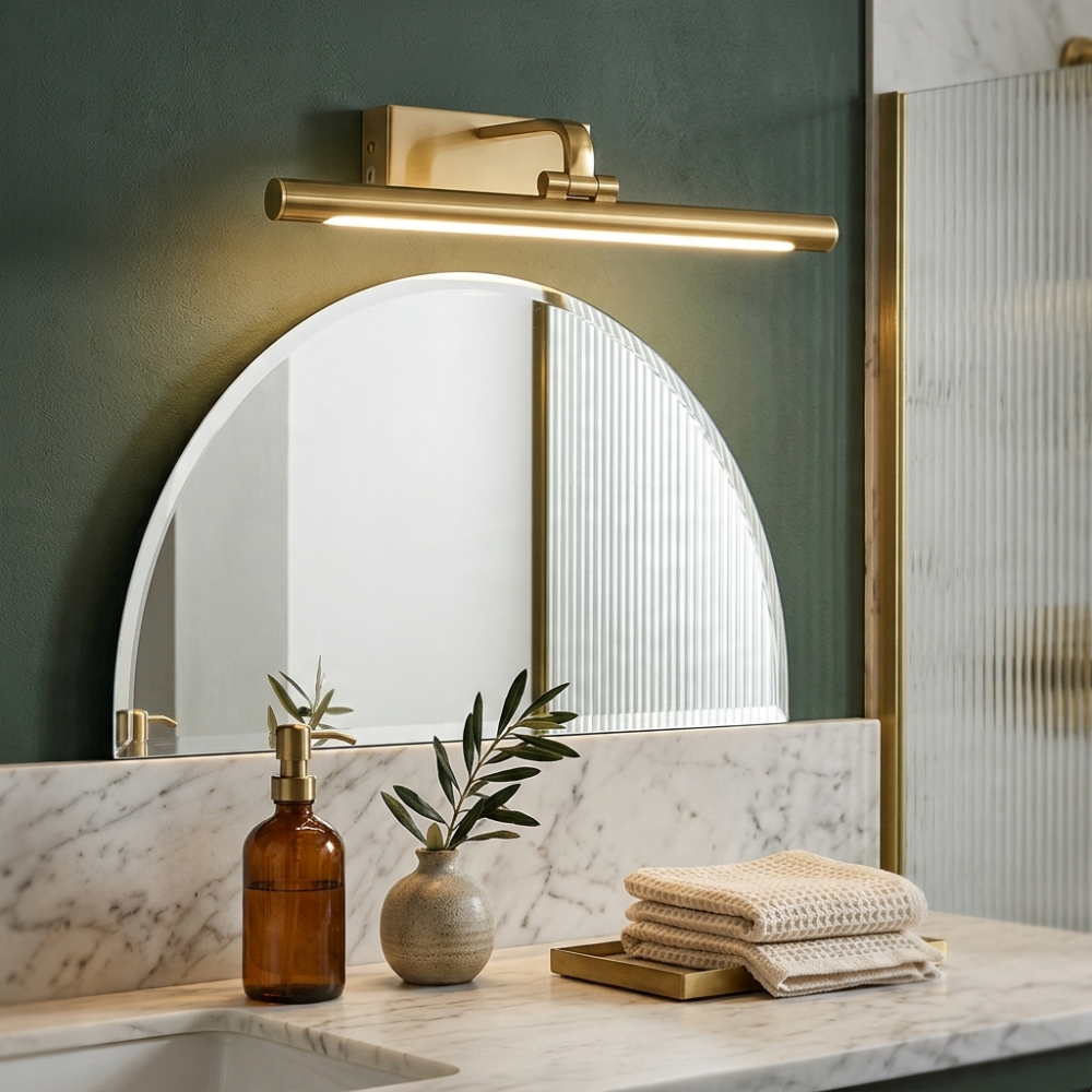 Modern Adjustable LED Wall Sconce in Brass Finish 997