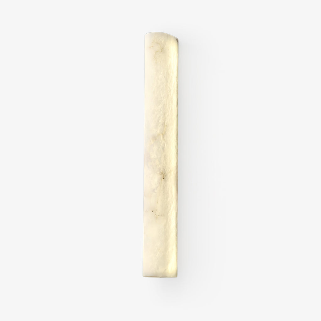 Modern Alabaster LED Wall Sconce White Finish Indoor Light 1