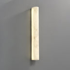 Modern Alabaster LED Wall Sconce White Finish Indoor Light 2