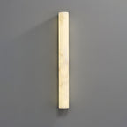 Modern Alabaster LED Wall Sconce White Finish Indoor Light 7