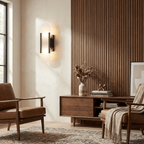 Modern Alabaster Wall Sconce With Brass Accents 7
