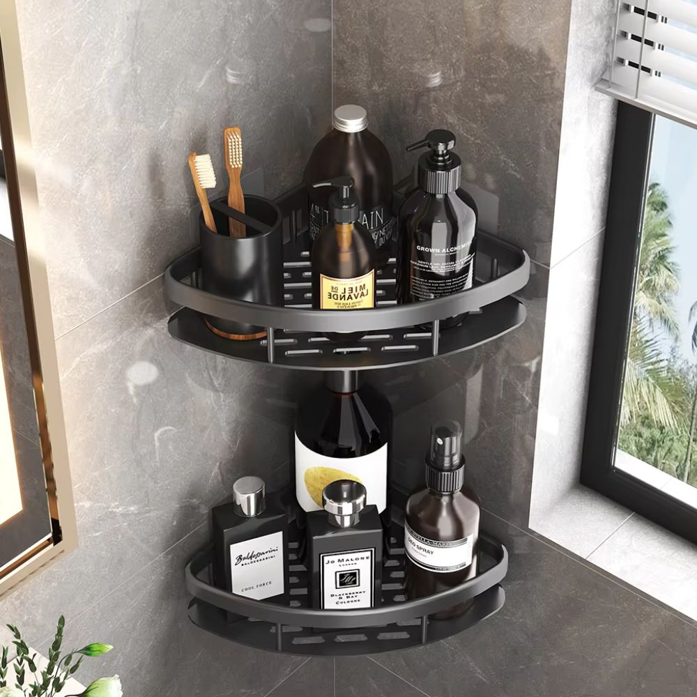 Modern Aluminium Shower Caddy With Removable Hook 1